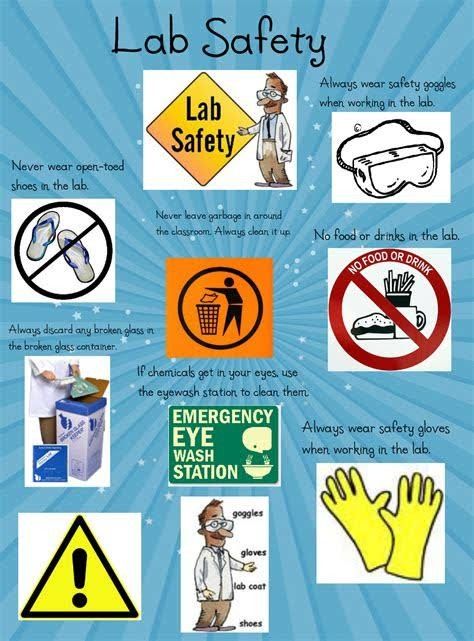 Lab Safety Rules Poster, Science Lab Safety Rules, Lab Safety Poster, Computer Lab Rules, Science Lab Safety, Lab Safety Rules, Heart Science, Science Safety, Microbiology Lab