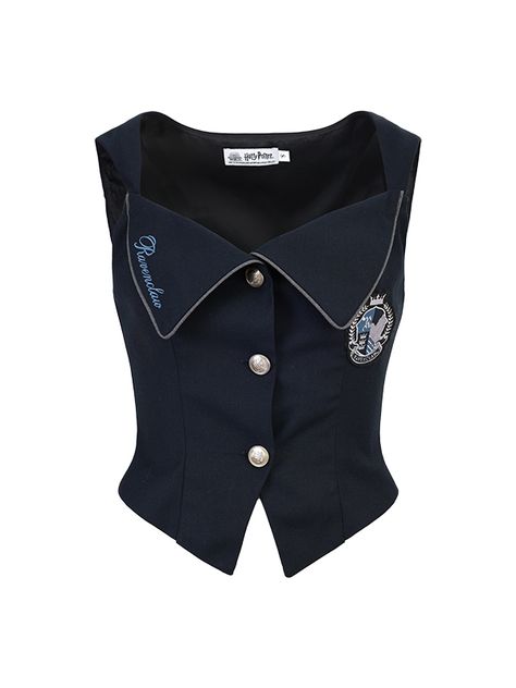 This waistcoat features a unique collaboration with Harry Potter, perfect for adding a touch of magic to your wardrobe. The tailored fit and embroidered badges give it a sophisticated and stylish look, while the front button placket adds a classic touch.  Please note that this product includes only the waistcoat.  Garment Size   	 		 			Size 			S 			M 			L 			XL 		 		 			Full Length 			40 			41 			42 			43 		 		 			Bust 			83 			87 			91 			95 		 		 			Waist 			68 			72 			76 			80 		 		 			Shou Mode Turban, Embroidered Badges, Fashionista Clothes, Ravenclaw, Affordable Clothes, Skirt Outfits, Preppy Style, Classy Outfits, Pretty Outfits