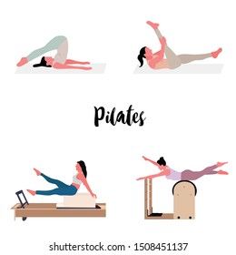 Women Exercising, Pilates Chair, Pilates Machine, Core Pilates, Pilates Poses, Pilates Equipment, Woman Yoga, Sport Banner, Pilates Studio