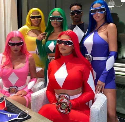 Power Rangers Halloween Costume, Girl Group Halloween Costumes, Costume Carnaval, Best Celebrity Halloween Costumes, Cute Group Halloween Costumes, Hot Halloween, Hot Halloween Outfits, Cute Couple Halloween Costumes, Celebrity Halloween Costumes