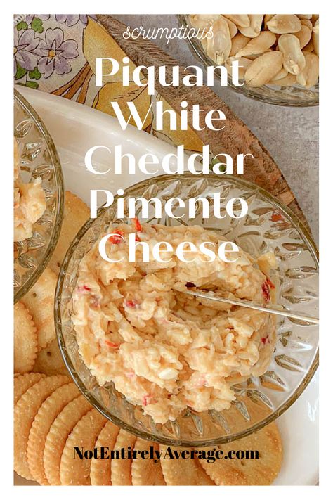 bowls of pimento cheese White Pimento Cheese Recipe, White Cheddar Pimento Cheese Recipe, Gouda Pimento Cheese Recipe, Pimento Cheese Recipes, Burger Toppings, White Cheddar Cheese, Pimento Cheese, White Cheddar, Cheese Sandwich