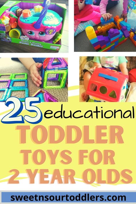 Looking for the best toys for 2 year olds that are fun and at the same time promote learning? These are the educational toys for kids parents are raving about. #toysfor2yearold #educationaltoys #learningtoys Two Year Old Toys, Toys For Two Year Olds, Best Toys For 2 Year, Toddler Learning Toys, Functional Play, Toys For 2 Year, Toddler Gift Guide, Educational Toys For Preschoolers, Best Toddler Toys