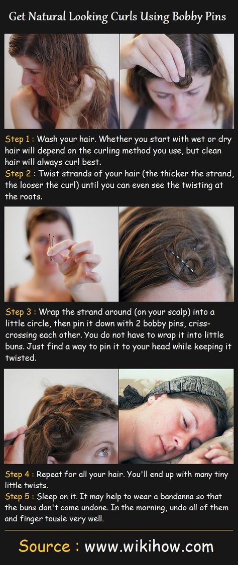 Natural Looking Curls Using Bobby Pins Bobby Pin Curls, Side French Braid, Natural Looking Curls, Ponytail Hairstyles Tutorial, Bobby Pin Hairstyles, Pin Curls, Bobby Pin, Everyday Hairstyles, Beauty Tutorials