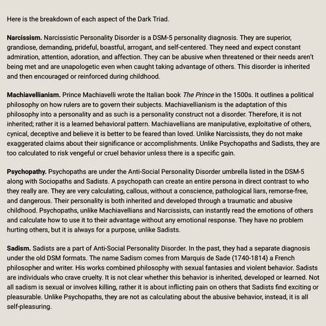 Dark Tetrad, The Dark Triad, Dark Triad Personality, Sociopathic Tendencies Female, Dark Empath, Dark Triad Traits, Empath Vs Narc, Dark Triad, Lack Of Empathy