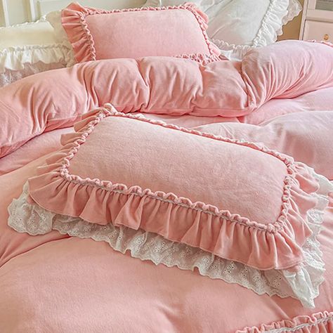 2X Lace Ruffle Fleece Pillow Cases Soft Warm Comfort Pillowcases Bedding Bedroom | eBay Frilly Bedding, Pink Ruffle Bedding, Princess Ruffle Bedding, Ruffle Pillow Case, White Ruffle Pillow Case, Pink Frilly Bedding, Fleece Pillow, Bow Pillows, Lace Pillow