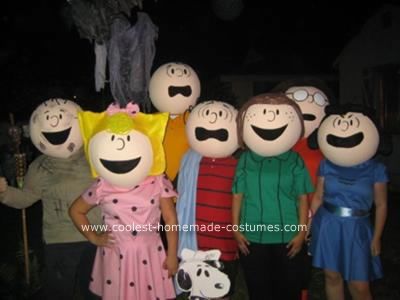 Homemade Charlie Brown and the Gang Costumes: My friends and I are not the type to go buy a pre-made Halloween costume. We like to be creative, original and more importantly, we like to dress up as Charlie Brown Halloween Costumes, Gang Costumes, Peanut Costume, Charlie Brown Costume, Great Pumpkin Charlie Brown, Charlie Brown Halloween, Peanuts Halloween, Baby Kostüm, Cartoon Costumes