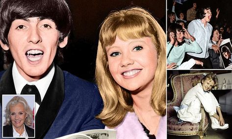 How my date with a Beatle was nearly wrecked by screaming teenage girls, writes HAYLEY MILLS | Daily Mail Online Black Limousine, Hayley Mills, John Mills, Zsa Zsa, Finishing School, Actor John, Going On A Date, George Harrison, Teenage Girls