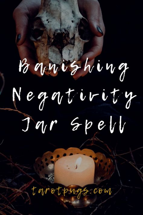 Find out how to banish negativity with this Banishing Negativity Jar Spell. #witchcraft #witch #magick #spells Cleansing Spells Witchcraft, Baneful Spell Jar, Binding Spell Jar, Banishing Negativity Spell, Negativity Spell, Banishing Negative Energy Spell Jar, Fire Spells, Banish Negativity Spell Jar, Bone Witch