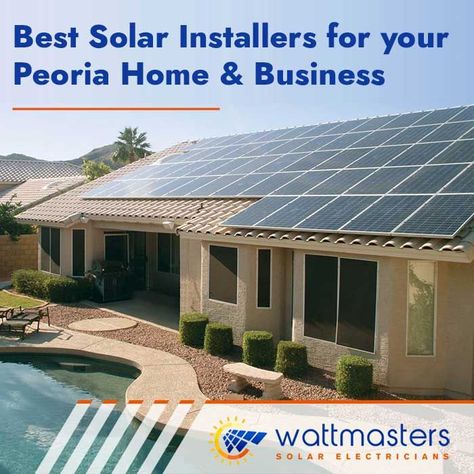 When hiring a solar installer in Peoria, AZ there are some important things to consider. Watt Masters highlights key things to look out for, and some special bonuses as well. Check out the page now! Home Solar Panels, Pool Solar Panels, What Is Solar Energy, Solar Pool Heating, Solar Panels Roof, Flexible Solar Panels, Irvine California, Residential Solar, Solar Pool