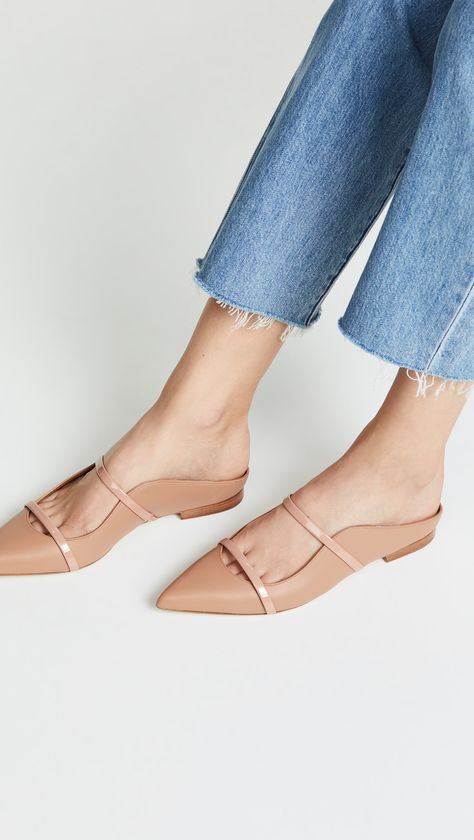 Malone Souliers Maureen Flat Mules #Sponsored , #AFFILIATE, #Souliers, #Malone, #Maureen, #Mules, #Flat Mule Flats Outfit, Malone Souliers Maureen, Flat Shoes Outfit, Minimalist Fashion Summer, Flat Sandals For Women, London College Of Fashion, Black Flats Shoes, Chic Sandals, Malone Souliers