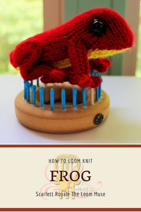 How to make a Frog. Loom Yarn Projects, Round Loom Knitting Projects Ideas, Loom Knit Amigurumi, Loom Knit Patterns Free, Christmas Loom Knitting Projects, Loom Knit Toys, Knitting Loom Patterns Free, Loom Knit Projects, Loom Knit Stuffed Animals