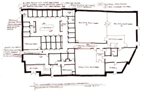 Dog Daycare Design Layout, Dog Daycare Design Floor Plans, Daycare Floor Plans, Dog Daycare Design, Opening A Daycare, Pet Daycare, Boarding Kennels, Dog Boarding Facility, Boarding Facility