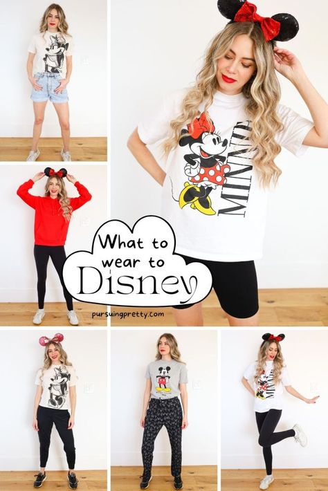 Disney Outfits Women Leggings, Comfortable Disneyland Outfits Women, Disney Outfits For Women Over 40, Epcot Outfit Ideas Women, Mickey Mouse Outfits For Women, Disney Casual Outfits, Comfortable Disney Outfits Women, Adult Disney Outfits For Women, Wdw Outfits