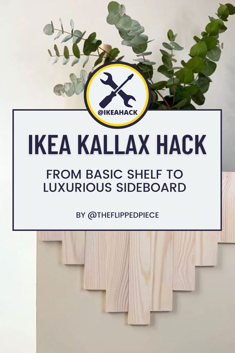 Kallax Sideboard, Ikea Kallax Unit, Kallax Hack, Ikea Kallax Hack, Ikea Kallax, Diy Ikea Hacks, Kallax Ikea, Sideboard Designs, Ikea Diy