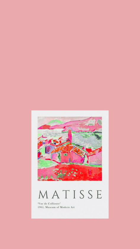 Matisse Wallpaper, Color Wallpaper Iphone, Pink Tumblr Aesthetic, Desktop Wallpaper Art, Wallpaper Doodle, Artist Aesthetic, Simple Wallpapers, Old Wallpaper, Instagram Art