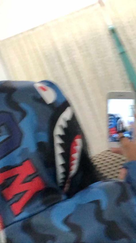 Fake Bape Hoodie, Bape Hoodie Aesthetic, Bape Shark Hoodie, Vintage Disney Art, Bape Jacket, Bape Outfits, Bape Shark, Shark Girl, Bape Hoodie