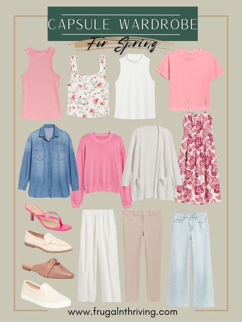 Spring capsule wardrobe inspiration 🌸 #springwardrobe #springfashion #capsulewardrobe #oldnavy #womensfashion Follow my shop @kristyleo on the @shop.LTK app to shop this post and get my exclusive app-only content! #liketkit #LTKstyletip #LTKSeasonal #LTKunder50 @shop.ltk https://liketk.it/43YCp Spring 2024 Wardrobe Capsule, House Of Color Summer, Pastel Capsule Wardrobe, Light Spring Capsule Wardrobe, Capsule Wardrobe 2024 Spring, Spring Capsule Wardrobe 2024, Pink Capsule Wardrobe, Capsule Wardrobe Inspiration, Travel Wardrobe Spring