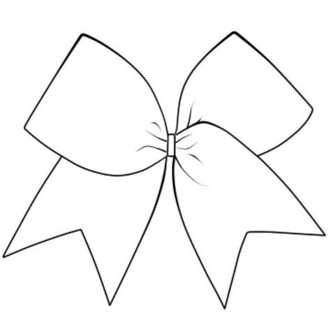 Cheerleading Tattoos, Bow Image, Cheer Posters, Cheerleading Bow, Bow Drawing, Cheerleading Bows, Bow Tattoo, Bow Template, Cheerleading Gifts