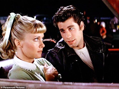 Flashback: Olivia and John have been close friends since starring in the 1978 musical Grea... Grease Poster, Grease Aesthetic, Musical Grease, Sandy And Danny, Grease 1978, Grease Live, Grease Movie, Grease Is The Word, Danny Zuko