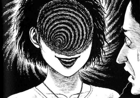 uzumaki Junji Ito Art, Ito Junji, Junji Ito Collection, Horror Manga, Japanese Horror, Junji Ito, Manga Wall, Horror Art, Manga Panels