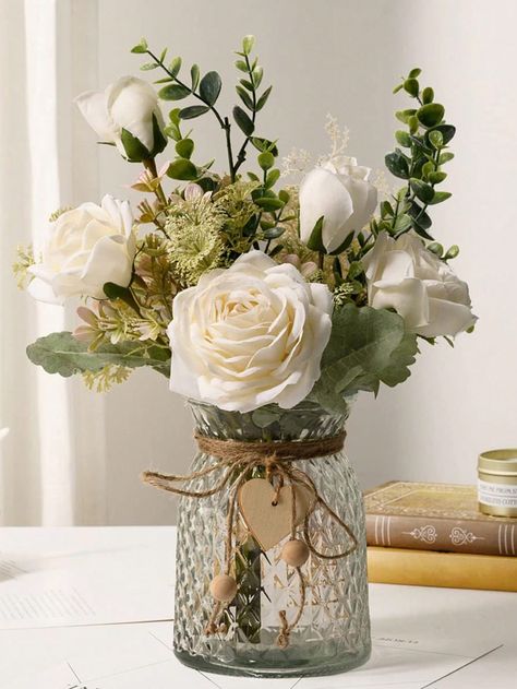 Rose gold table decorations