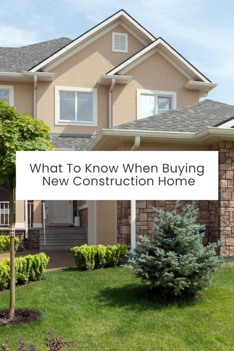 In this post, we will go through the 5 important things to know when buying a new construction home. Things To Do After Buying A House, Buying New Construction Home, House Buying Process, Process Of Buying A House, New Home Construction Checklist Building A House, Home Inspection Checklist Buyer, Home Inspector, Home Inspection, House Plants Decor