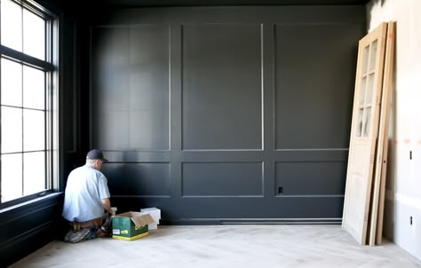 Tips for designing with wall treatments - Studio McGee Studio Mcgee Wall Treatments, Transitional Wall Treatments, Custom Wall Paneling, Timeless Wall Treatments, Vertical Molding Accent Wall, Studio Mcgee Wall Paneling, Studio Mcgee Accent Wall, Paneled Office Walls, Colonial Wall Paneling