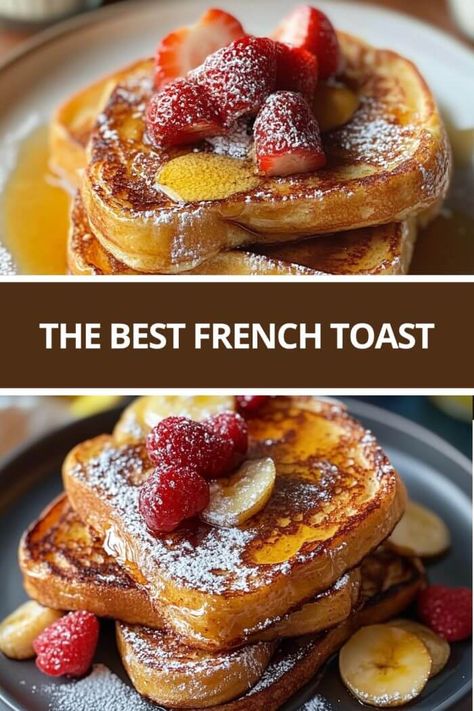 French Toast With Half And Half, Fresh Toast Recipe, French Toast Recipe Stove Top, Fried French Toast, Best French Toast Recipe, Brioche French Toast Recipe, French Toast Recipes, The Best French Toast, Coconut French Toast