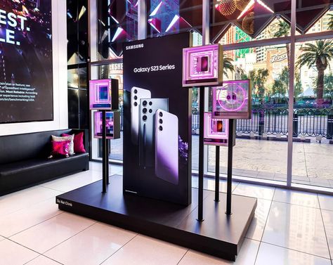 T-Mobile Signature Store Partnership Samsung Store, Retail Fixtures, Mobile Store, Store Layout, Mall Of America, Samsung S23, Merchandising Displays, T Mobile, Disney Springs