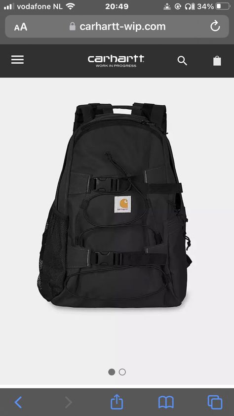 Carhartt Backpack, Urban Backpack, Carhartt Logo, Carhartt Work In Progress, Blue Tomato, Water Repellent Fabric, Canvas Backpack, Backpack Straps, Carhartt Mens