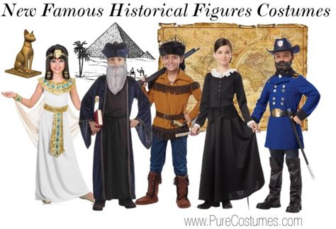 Historical Figures Costumes, Famous Historical Figures, Costumes Kids, Academic Dress, Halloween Costumes, Historical Figures, History, Halloween, Polyvore