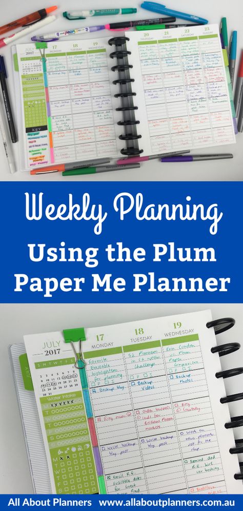 Weekly planning using the Plum Paper Me Planner (52 Planners in 52 Weeks – Week 29) Weekly Planner Layout Ideas, Plum Paper Planner Ideas, Goodnotes Bujo, 52 Weeks Challenge, Ideas For Planner, Planner Spread Ideas, Europe Trip Planning, Paper Mate Flair, Organising Ideas