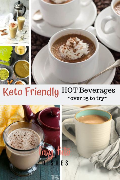 Warm up inside when it's cold outside with some of these delicious, keto friendly hot beverages! Vegan Bulletproof Coffee, Sipping Chocolate Recipe, Hot Buttered Rum Mix, Sipping Chocolate, Hot Coffee Drinks, Salted Caramel Mocha, Low Carb Maven, Hot Drinks Recipes, Keto Drinks