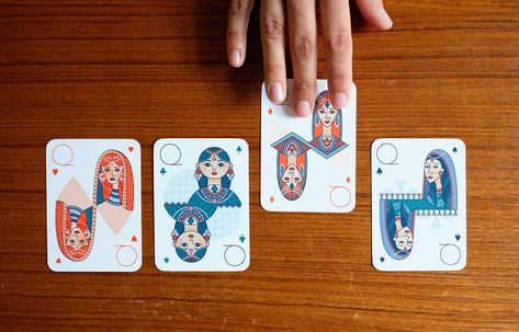 Rani deck of playing cards inspired by patterns and textiles of India #sari #rani #queen #king #playingcards #carddeck Traditional Indian Patterns, Deck Of Playing Cards, Indian Patterns, Artist Journal, Family Cards, Playing Card Deck, Going Fishing, Print Collage, Original Card