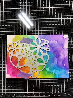 Alcohol Ink Cards Ideas, Alcohol Ink Cards, Heart Of Flowers, Inking Techniques, Alcohol Painting, Cardmaking Tutorials, Alcohol Ink Glass, Ink Techniques, Watercolour Cards