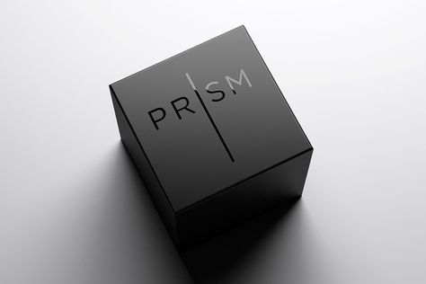 Prism Black Box Design Packaging Ideas, Black Packaging Box Design, Black On Black Packaging, Black Box Packaging, Luxury Brand Packaging, Candle Box Packaging, Luxury Box Packaging, Luxury Packaging Design, Gold Bottles