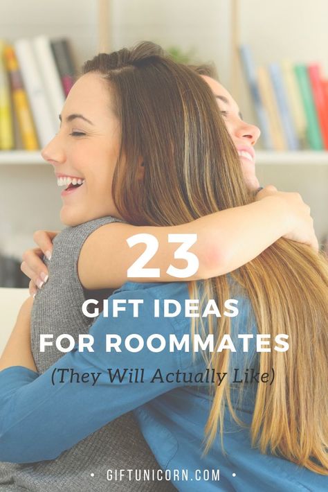 Roommate living can be hard, but if done correctly, it can also be extremely rewarding. Have you been searching for that perfect gift to give your special roommate? If you have, you’ve come to the right place; whether you want to smooth things over or simply show your roomie that you care, here’s a list of 23 of the most awesome roommate gift ideas. #roommate #roomie #college #friendsgifts #collegelife New Roommate Gift Ideas, Roommate Birthday Gifts, Gift Ideas For Roommate, Roomate Ideas College, Roommate Gift Ideas, Roommate Pictures, College Roommate Gift, College Roomate, Roommate Gifts