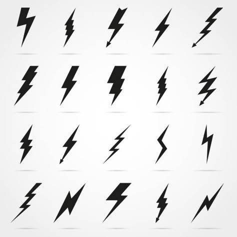 Thunderbolt Tattoo, Blitz Tattoo, Energy Logo Design, Lightning Bolt Tattoo, Cool Ear Tattoos, Lightning Bolt Logo, Lightning Tattoo, Bolt Tattoo, Cr7 Vs Messi