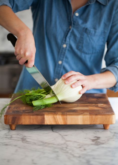 Mistakes to Avoid When Using a Chef's Knife — Mistakes To Avoid Fennel Stalks, Cooking Light Magazine, Cooking Lessons, Knife Sharpener, Culinary School, Cooking Light, Fennel, Food Hacks, Cooking Tips