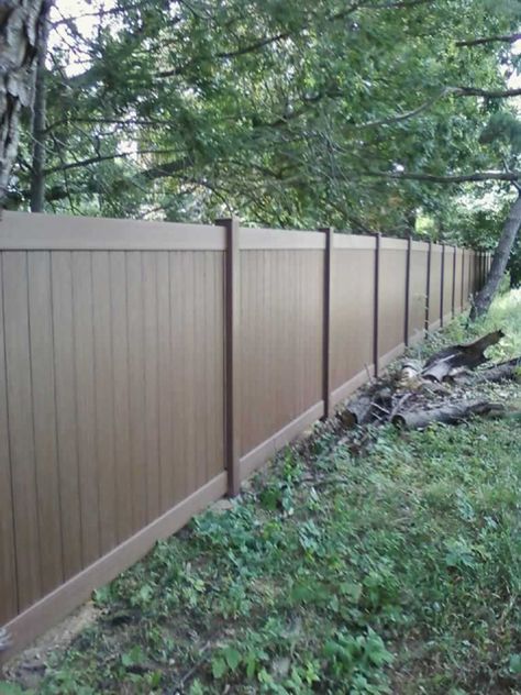 Wood Grain Vinyl Fence, Fence Railing, Privacy Fencing, Vinyl Fence Panels, Fence Wood, Pvc Fence, Privacy Fences, Vinyl Fence, Fence Ideas