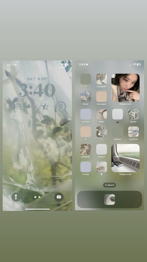 Custom Home Screen Ideas, Phone Themes Layout, Light Phone Theme, Pale Blue Green Aesthetic, Pinterest Board Layout, Iphone Layouts Aesthetic, Light Blue Minimalist Wallpaper, Phone Style Ideas, Phone Designs Widgets