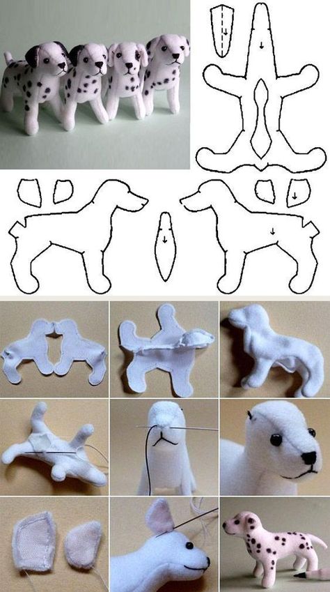 Dog Patterns Sewing Templates, Pola Top, Stuffed Animal Sewing Patterns, Valentine's Day Crafts, Sewing Templates, Cute Sewing Projects, Animal Sewing Patterns, Sewing Stuffed Animals, Plushie Patterns