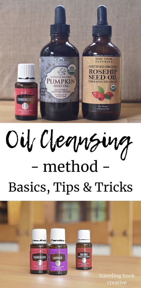 Oil Cleansing Method Recipe, Cleansing Oil Recipe, Diy Cleansing Oil, Green Cleaning Products, Facial Cleansing Oil, Oil Face Cleansing, Oil Cleansing Method, Oil Cleansing, Natural Beauty Remedies