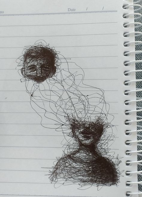 Alexithymia Drawing, Scary Pen Drawing, Dark Pen Art, Drawing Of A Pen, Pen Drawings Aesthetic, Drawing Ideas With Pen, Pen Sketches, Scary Drawings, Weird Drawings