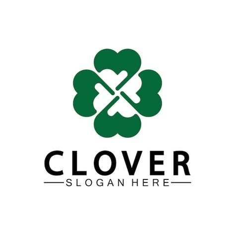 Vector four leaf clover ornamental logo ... | Premium Vector #Freepik #vector #design #beauty-pattern #logo-illustration #4-logo Logo Laundry, Logo Design Presentation, Clover Logo, Clover Tattoo, 4 Logo, Clove Leaf, Clover Tattoos, Logo Animal, Cosmetic Logo