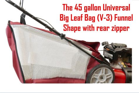 The Big Leaf Bag attachment for mower is the answer for leaf clean up – Abletotech Corporation Leaf Clean Up, Leaf Vacuum, Leaf Bag, Vacuum Machine, Diy Leaves, Diy Lawn, Vacuum Bag, Fast Cleaning, Big Leaves