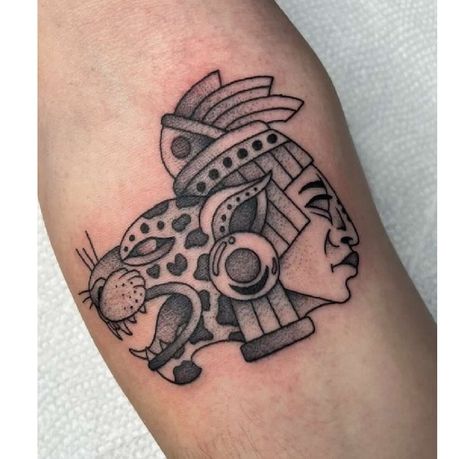 Mayan Traditional Tattoo, Aztec Tattoo Ideas Female, Traditional Mayan Tattoos, Mayan Serpent Tattoo, Mayan And Aztec Tattoos, Central American Tattoos, Guatemalan Mayan Tattoos, Small Mayan Tattoo, Maya Jaguar Tattoo