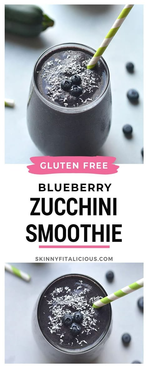 Zucchini Protein, Blueberry Protein Smoothie, Zucchini Smoothie, Protein Blueberry, Unique Smoothies, Blueberry Zucchini, Greek Yogurt Smoothie, Healthy Low Calorie Recipes, Apricot Smoothie