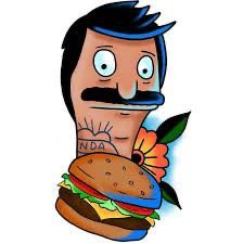 Bob Belcher Tattoo, Bobs Burgers Tattoo Ideas, Bobs Burgers Art, Bobs Burgers Tattoo, Bob Burgers, Bob Belcher, Bobs Burger, Culture Tattoos, Tattoo Sheet