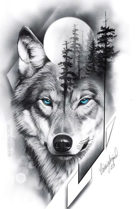 Wool Tattoo, Half Sleeve Tattoos Wolf, Grey Wolf Tattoo, Wolf And Moon Tattoo, Wolf Tattoos Men, Lion Tattoo Sleeves, Wolf Tattoo Sleeve, Geometric Sleeve Tattoo, Realistic Tattoo Sleeve